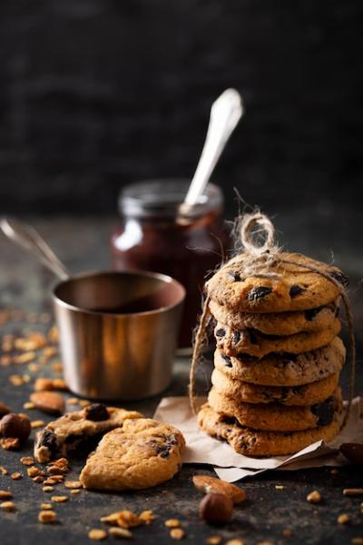 Chocolate Cookie Arrangement – Download Free Stock Photo