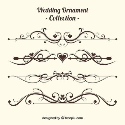 Vintage Wedding Ornament Collection – Download Free Stock Photos