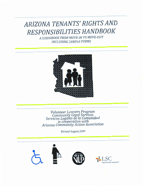 Arizona Tenants Rights and Responsibilities Handbook a Guidebook From 