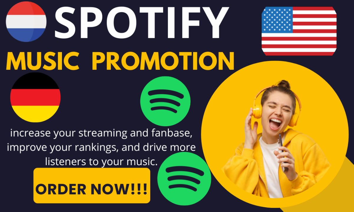 I Will Create and Run Ads to Promote Your Spotify Music Targeting the USA, UK, and Germany