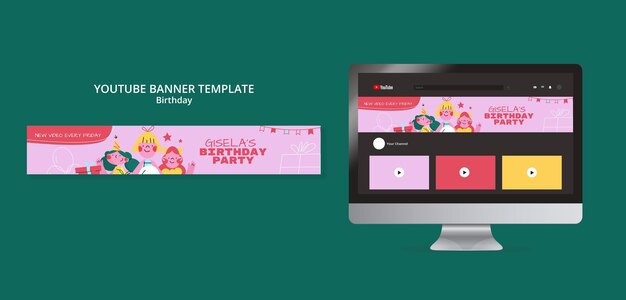 Birthday Template Design – Free Download, Free Stock Photo