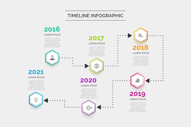 Flat Design Timeline Infographic – Free Download