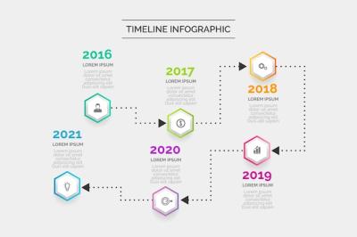 Flat Design Timeline Infographic – Free Download