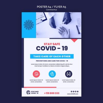 Coronavirus Print Template Featuring High-Quality Photo – Free Download