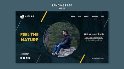 Nature Protection and Preservation Landing Page Template – Free Download