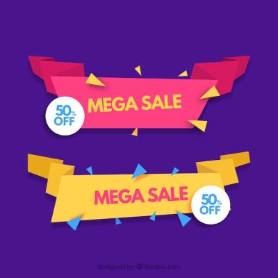 Flat Sale Banners – Free Stock Photo for Your Promotion, Download Free