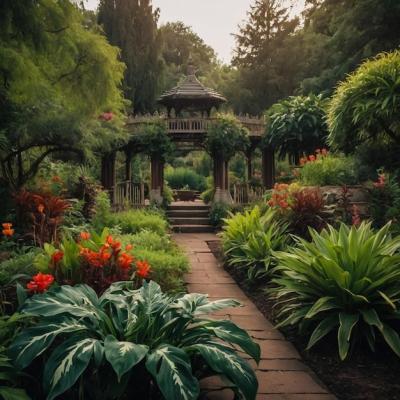 A Woman in a Garden Using Her Phone – Free Stock Photo for Download