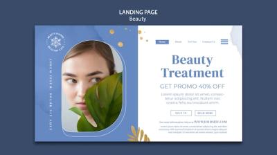 Beauty Treatment Landing Page Template – Free Download