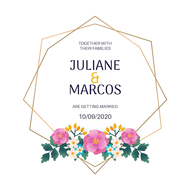 Wedding Floral Frame – Free to Download