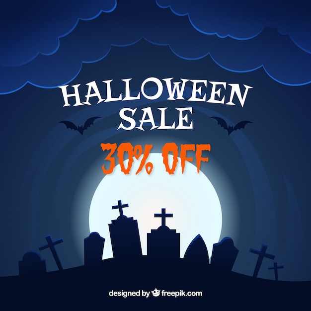 Spooktacular Halloween Sale Background – Free Download