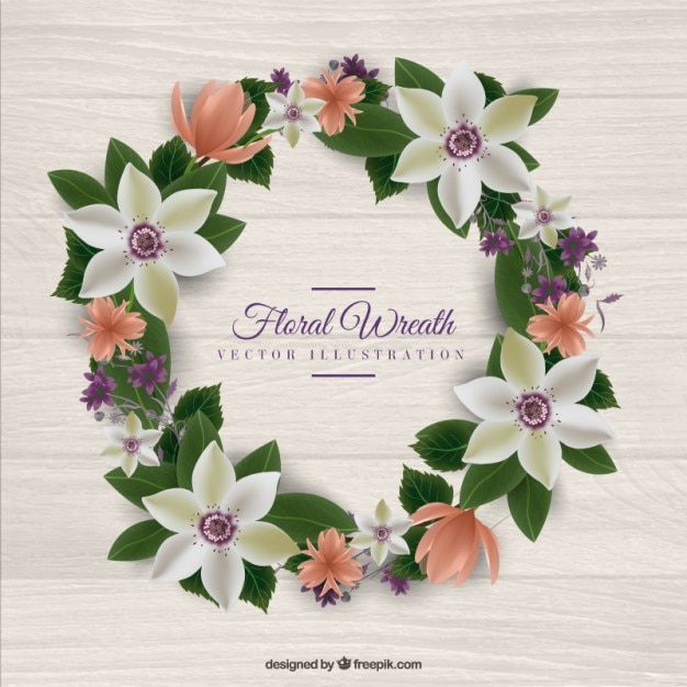 Realistic Floral Wreath Decoration – Free Stock Photo, Download for Free