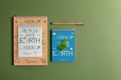 Earth Day Celebration Stationery Mock-up Design – Free Download