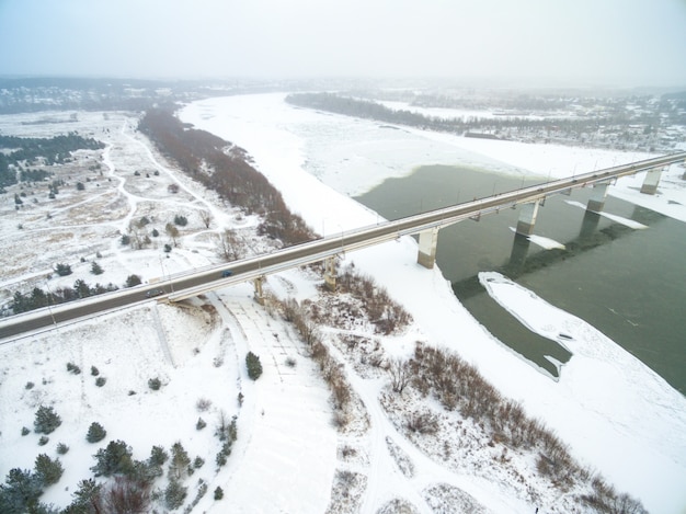 Aerial View of Snow Covered Countryside – Free Stock Photo, Download Free Stock Photo