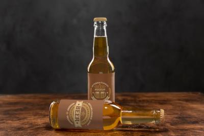 Craft Beer Concept Mock-Up – Free Stock Photo for Download