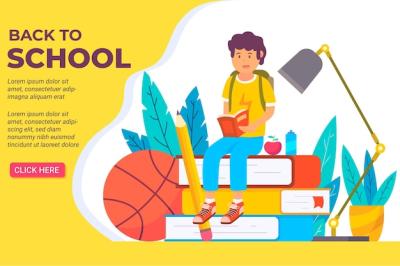 Back to School Landing Page – Free Download Stock Photo