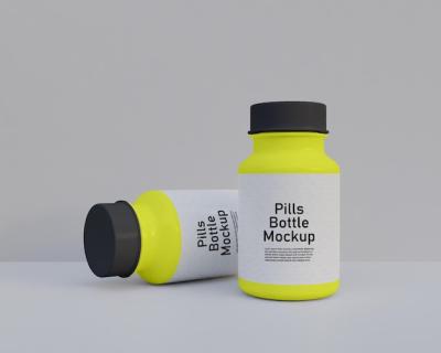 Pills Medicine Bottle Mockup – Free Download