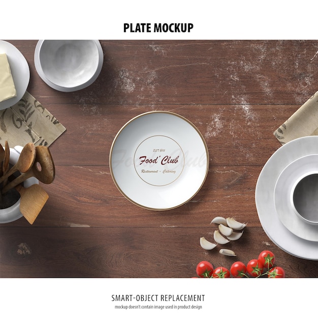 Plate Mockup for Your Creative Projects – Free Download