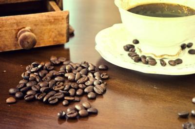 Cup of Coffee and Coffee Seeds – Free Download