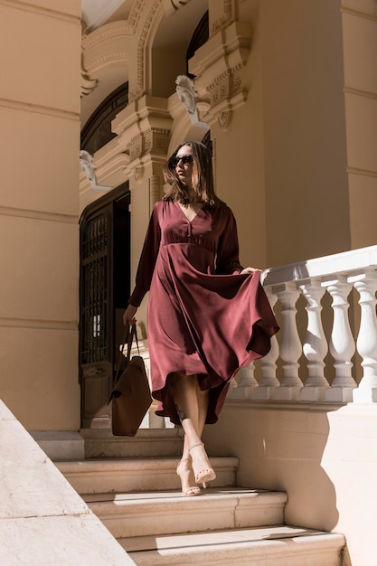 Woman Climbing Down Stairs – Free Stock Photo, Download for Free