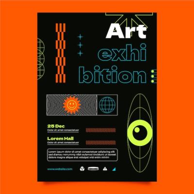 Brutalist Flat Design Template – Free Download