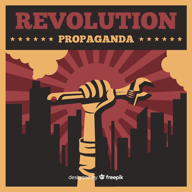 Classic Revolution Composition with Fist – Free to Download