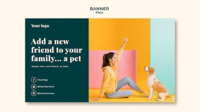 Pets Banner Template – Free Download