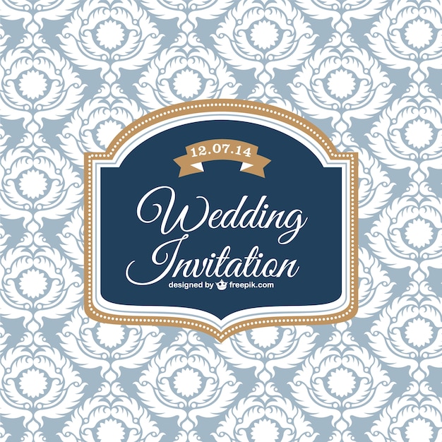 Classic Wedding Invitation Card Design – Free to Download