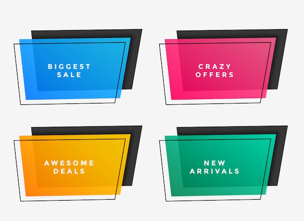 Vibrant Sale Frames in Various Colors – Free Download