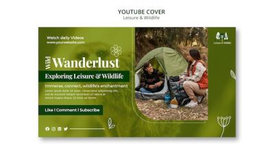 Hand Drawn Leisure and Wildlife YouTube Cover – Free to Download