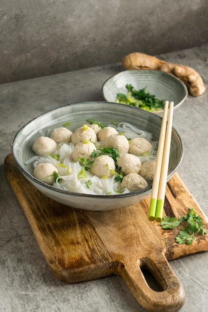 Delicious Bakso Bowl Arrangement – Free Download