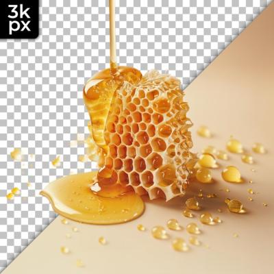 Honeycomb with Dripping Honey – Free Stock Photo for Download