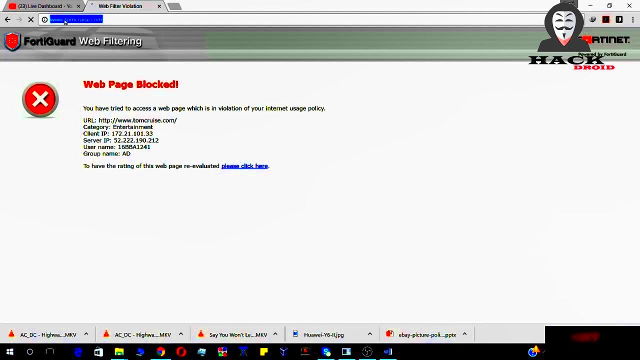 How to bypass fortiguard webfilter 2019 YouTube