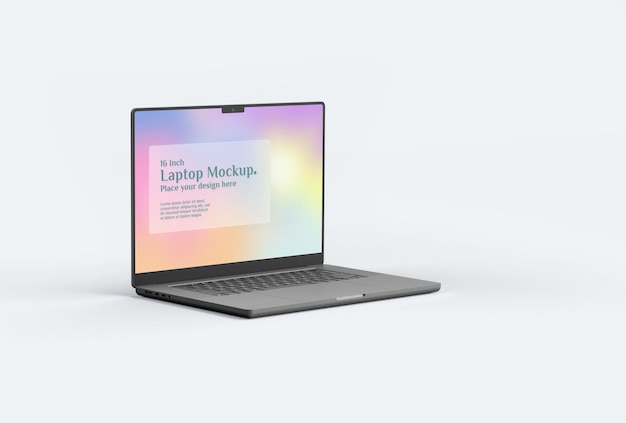 A Laptop Mockup with Display Screen â Free Download