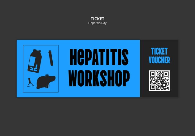 Creative Hepatitis Day Template Design – Free Download