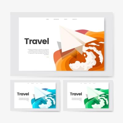 Travel and Leisure Informational Website Graphic – Free Download