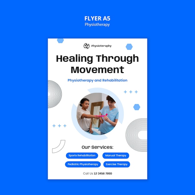 Physiotherapy Template Design for Your Projects – Free Download