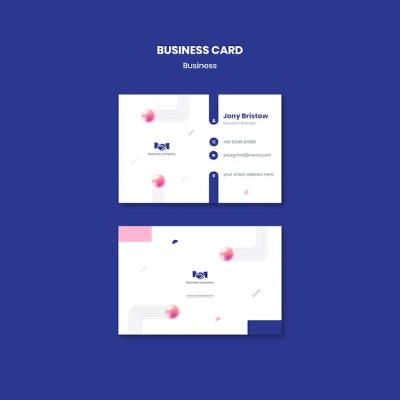 Abstract Business Card Template – Free Download