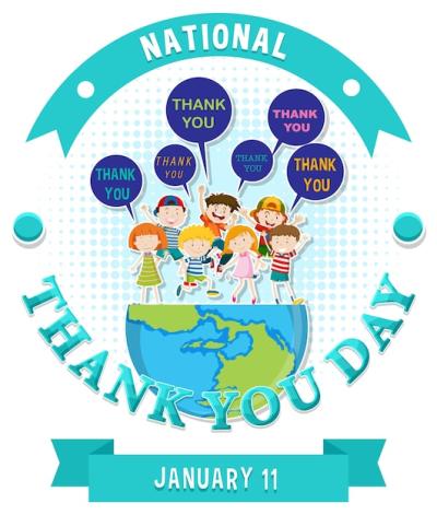 Happy National Thank You Day Banner – Free Download