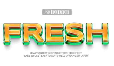 Fresh Text Style Effect – Free Download, Free Stock Photo