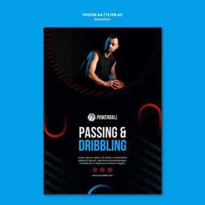 Basketball Game Poster Design – Free Download