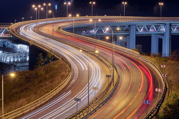 Nighttime Highway Lights: Stunning Free Stock Photos for Download