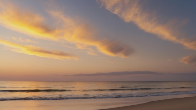 A Tranquil Beach Sunset Capturing Serene Relaxation and Natural Beauty – Free Download