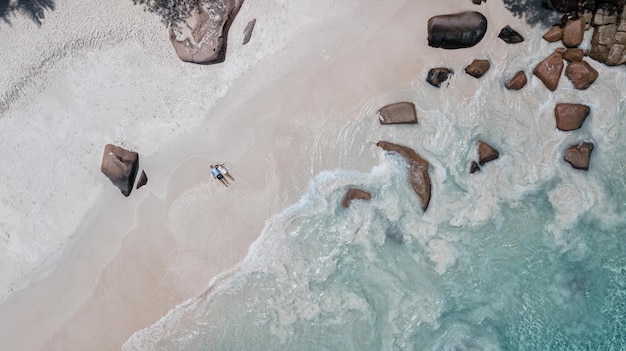 Aerial Photography of a Beautiful Ocean Coast – Free Download