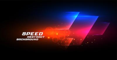 Abstract Speed Background with Glowing Lights – Free Download