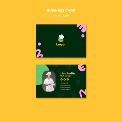 Restaurant Business Card Template for Delicious Food – Free Download