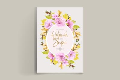 Elegant Cherry Blossom Background Card Design – Free Download