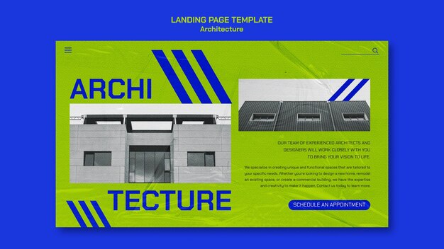 Flat Design Architecture Template – Free Download