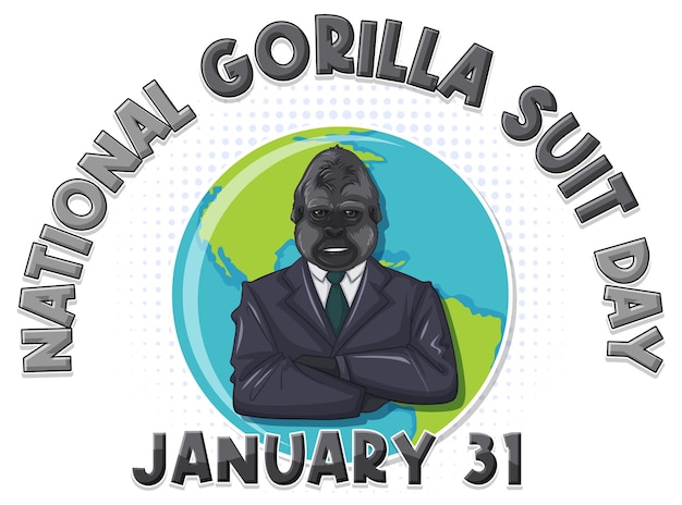 National Gorilla Suit Day Banner – Download Free Stock Photo