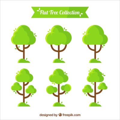 Six Unique Tree Designs – Free Download Stock Photos