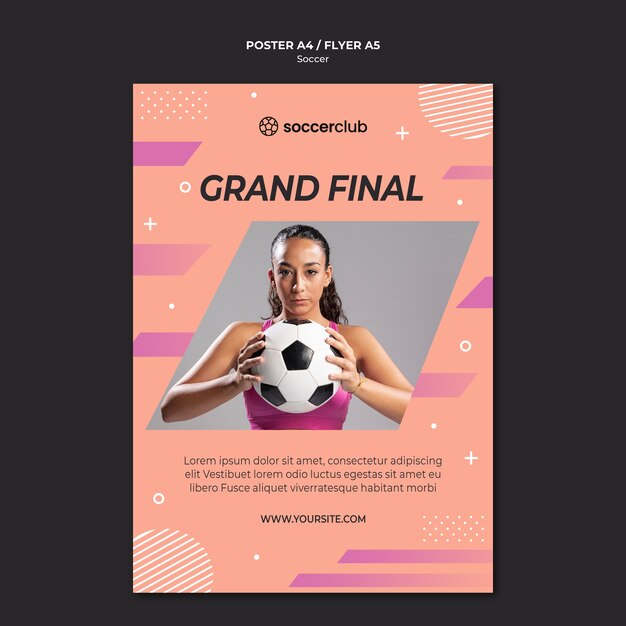 Soccer Poster Template – Free Download